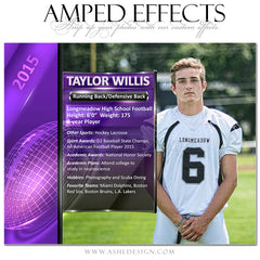 Amped Effects - Sports Segment Football Poster Template For Photoshop