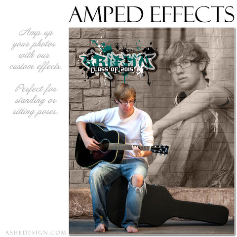 Ashe Design | Amped Effects Photography Templates | Brick Wall 2