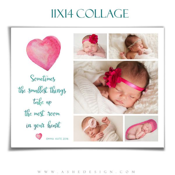 Ashe Design | Photoshop Templates | Collage 11x14 | The Smallest Things
