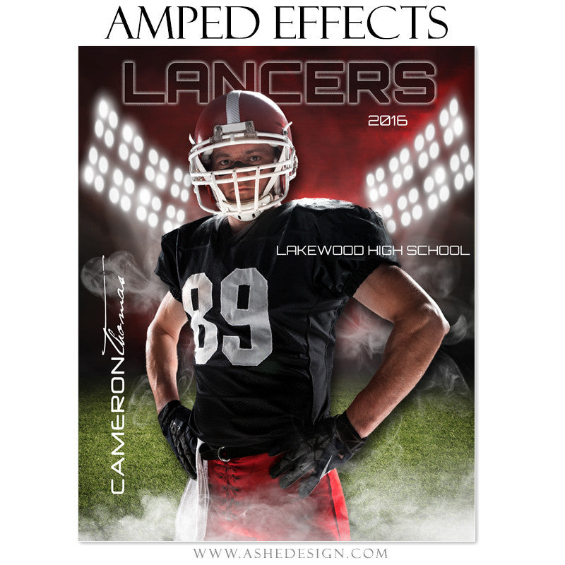 Ashe Design | Amped Effects | Photoshop Templates | Sports Posters | Home Field
