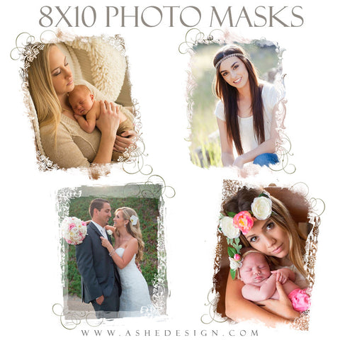 Ashe Design | Photoshop Templates | 8x10 Photo Masks | New Beginnings
