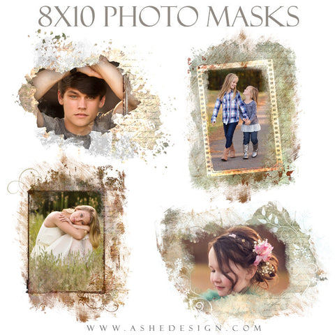 Ashe Design | Photoshop Templates | 8x10 Photo Masks