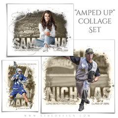 Amped Collage Set (5x7,11x14,12x12) - Center Of Attention