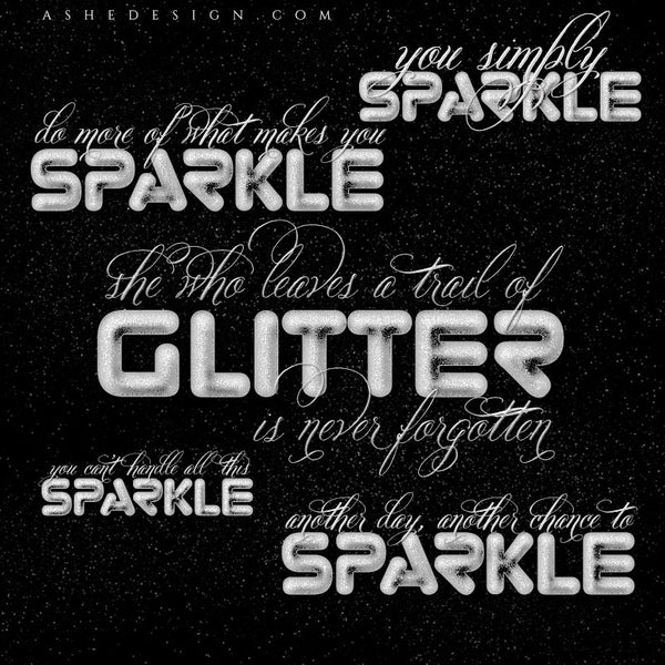 Ashe Design | Amped Word Art | All That Glitters