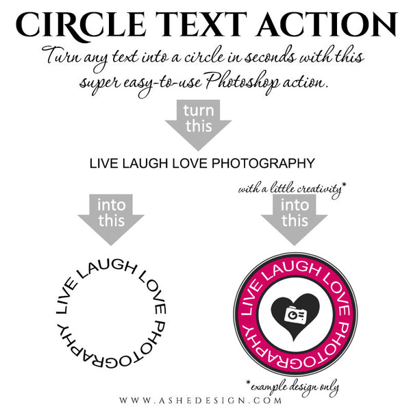 Photoshop Action | Circle Text
