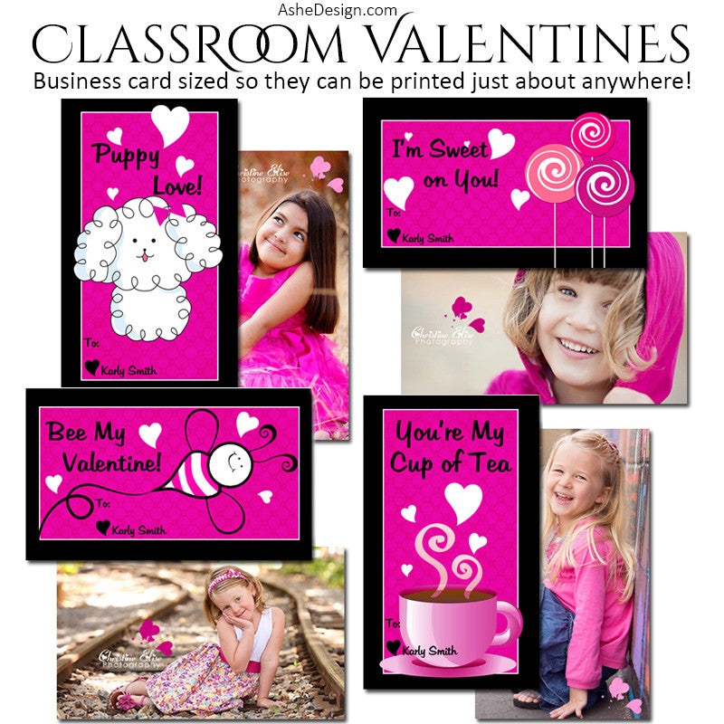 Ashe Design | Classroom Valentines | Think Pink
