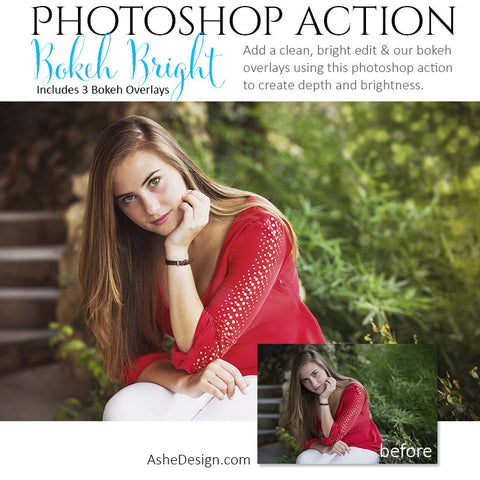 Photoshop Action - Overlays | Bokeh Bright 1