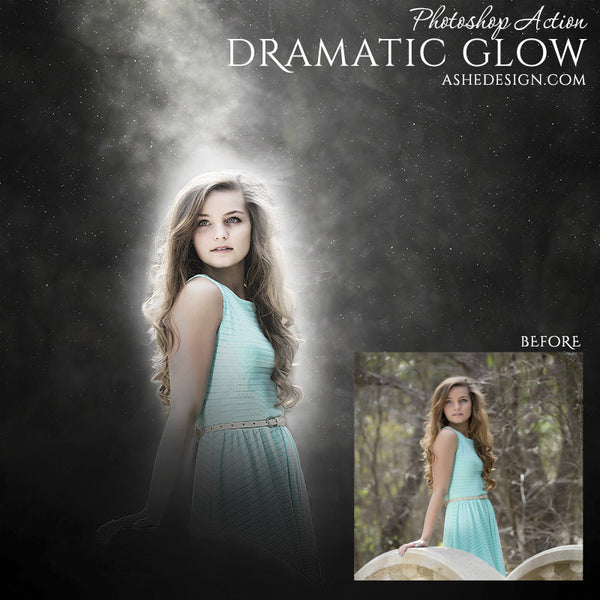 Photoshop Action | Dramatic Glow senior