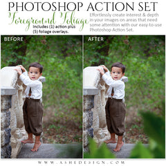 Photoshop Action Overlays - Foreground Foliage