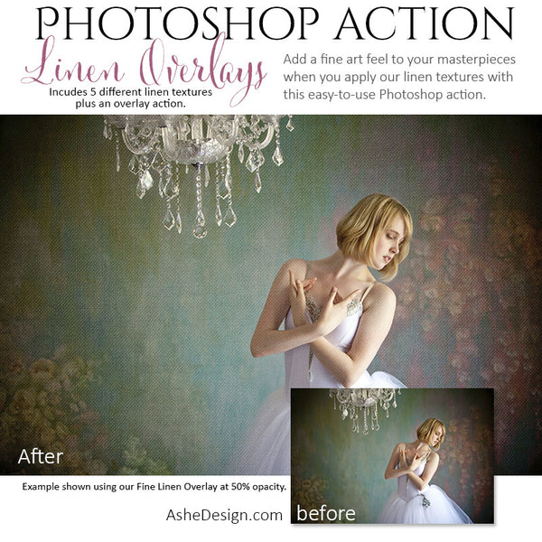 Photoshop Action | Texture Overlays - Linen2