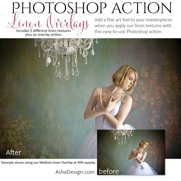 Photoshop Action | Texture Overlays - Linen3