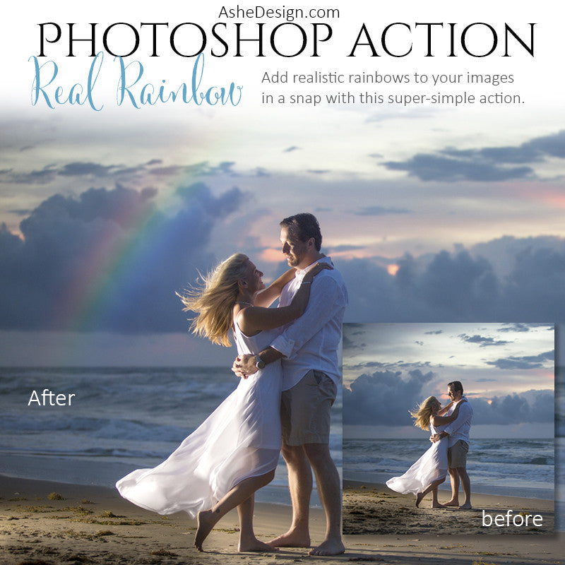 Ashe Design | Photoshop Action | Real Rainbow