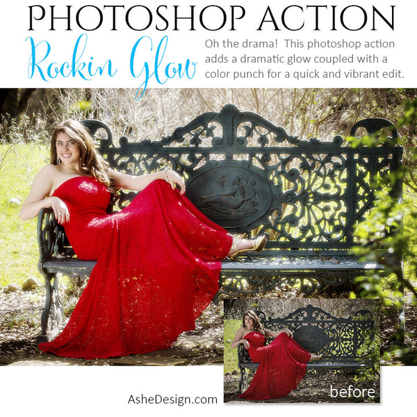 Photoshop Action | Color - Rockin' Glow example2