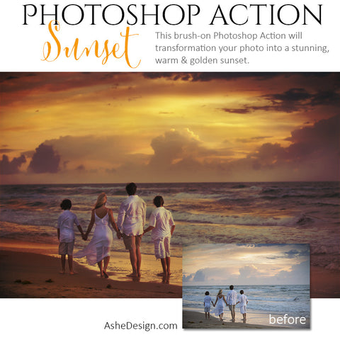 Photoshop Action | Pure Palette - Sunset1