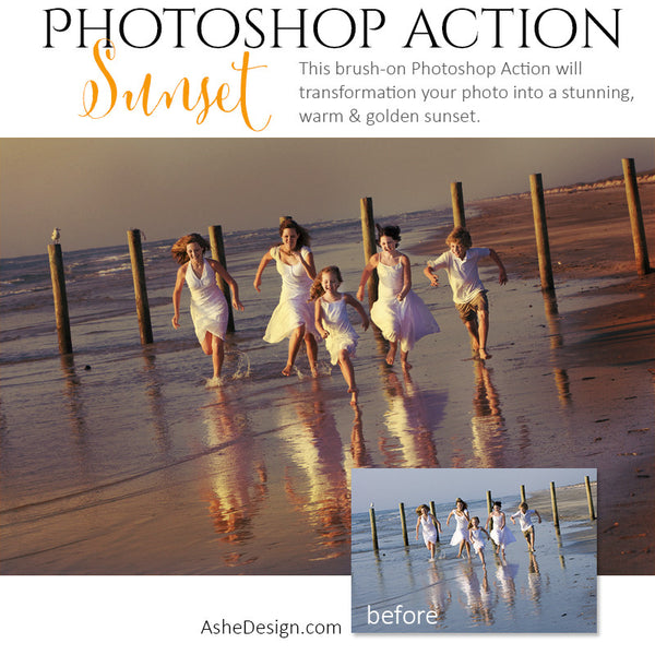 Photoshop Action | Pure Palette - Sunset3