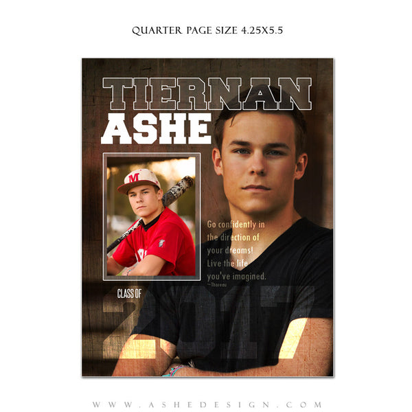Ashe Design | Yearbook Ad | Quarter Page | Seniors