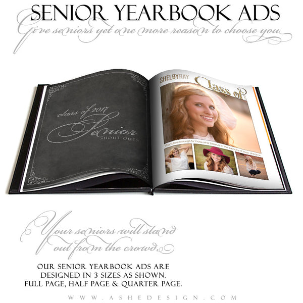 Ashe Design | Yearbook Ad | Seniors