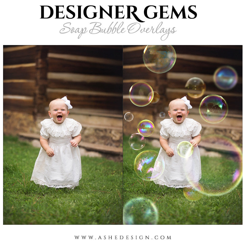 Photoshop Designer Gems Overlays | Soap Bubbles