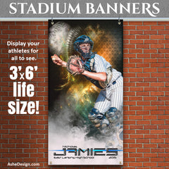Amped Sports Banner 3x6 - Winning Streak Baseball/Softball