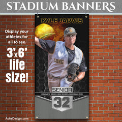 Amped Sports Banner 3x6 - Great Balls Of Fire Baseball/Softball