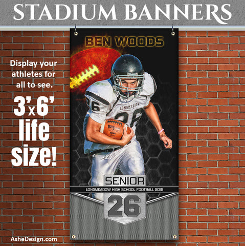 Amped Stadium Banner 3'x6' | Great Balls Of Fire Football