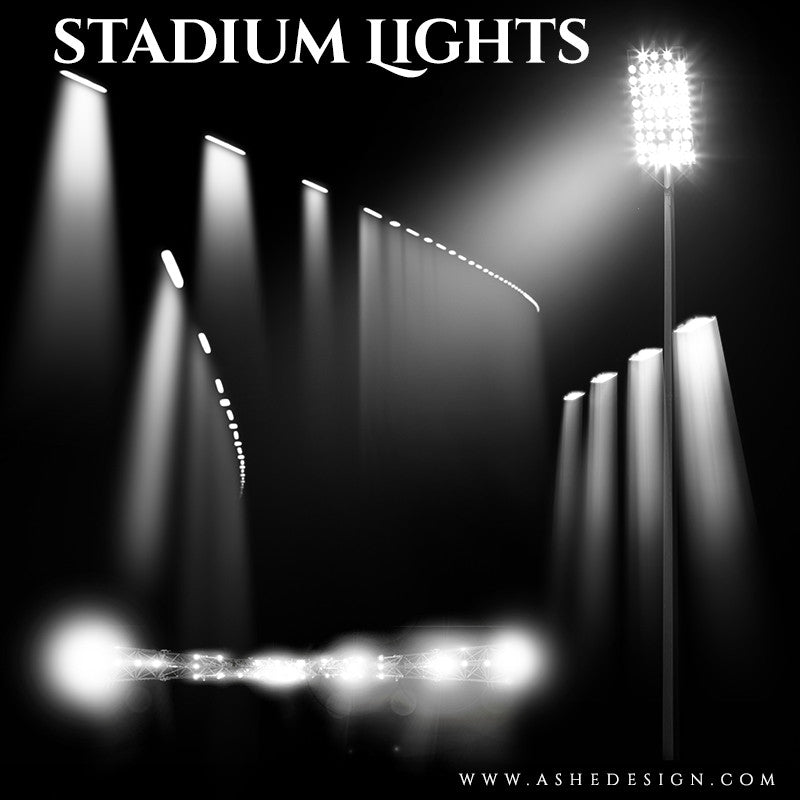 Ashe Design | Photoshop Templates | Designer Gems | Stadium Lights