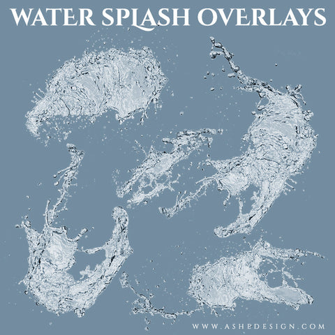 Ashe Design | Water Splash Overlays