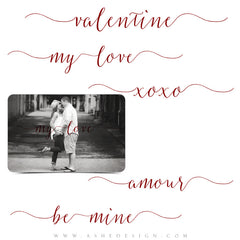 Love Word Art Overlays - Amour