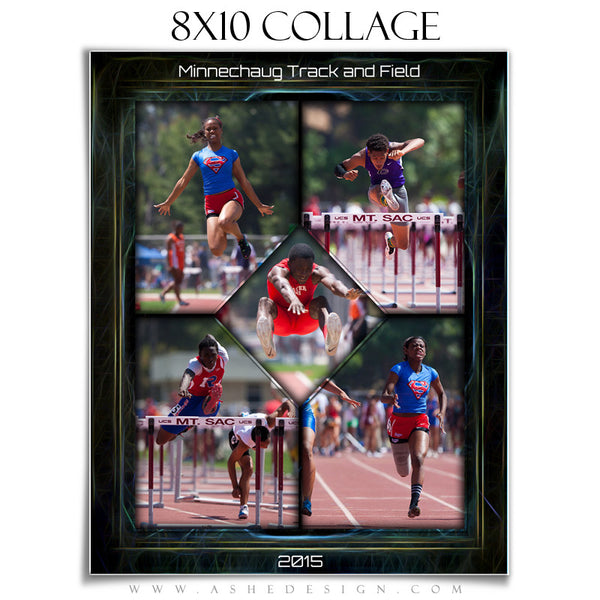 Sports Collage 8x10 | Neon Framed