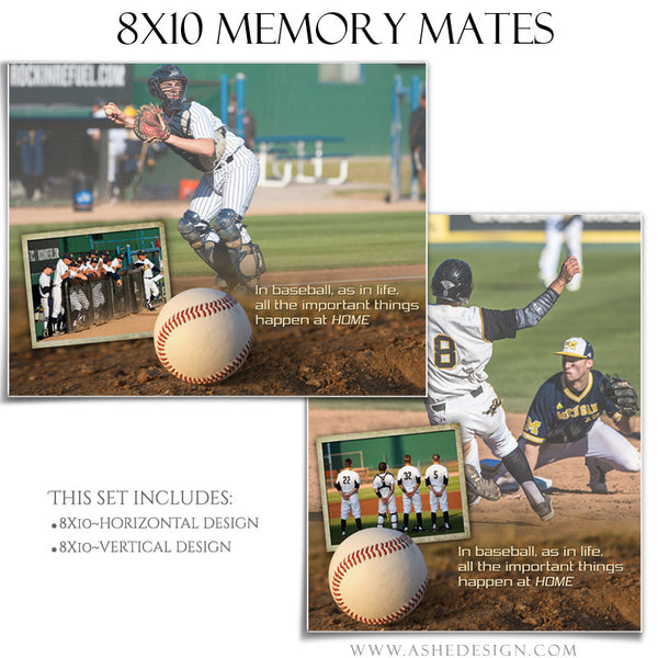 Sports Memory Mates 8x10 | Home Plate set