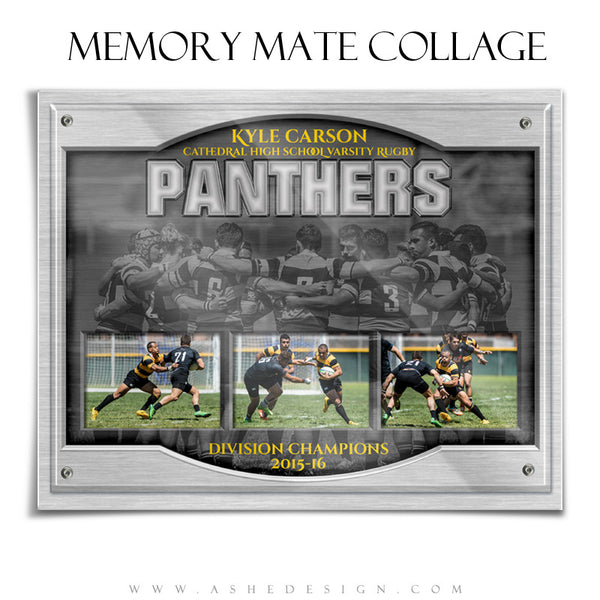 Sports Memory Mates 8x10 | On Display Triptych hz rugby