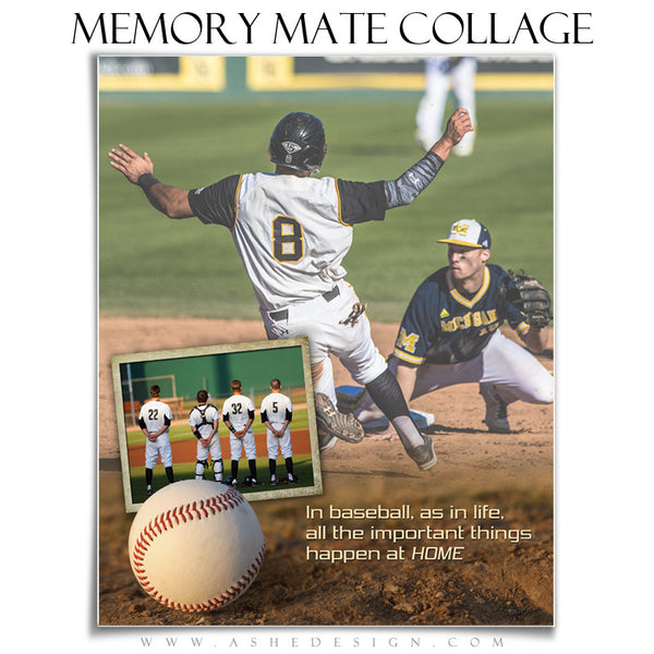 Sports Memory Mates 8x10 | Home Plate vt