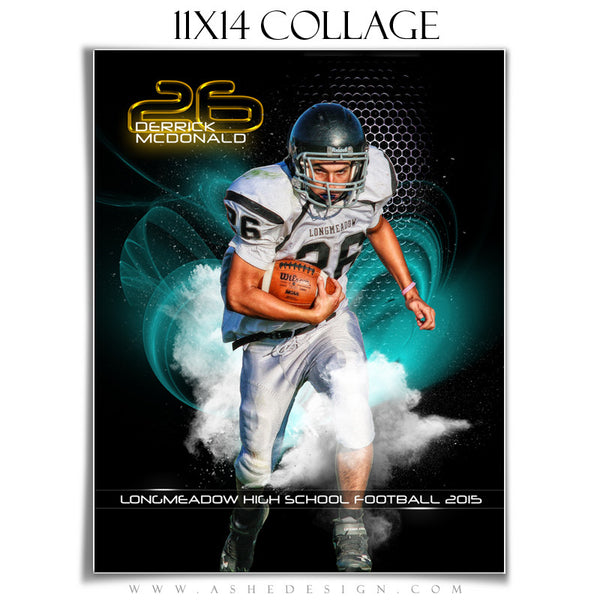 Ashe Design | Amped Sports Collage | 11x14 | Screen Play