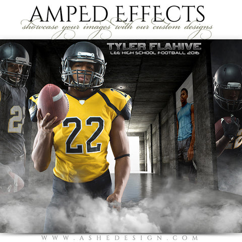 Ashe Design | Amped Effects | Photoshop Templates | Sports Poster16x20 | Hall Of Fame Tunnel
