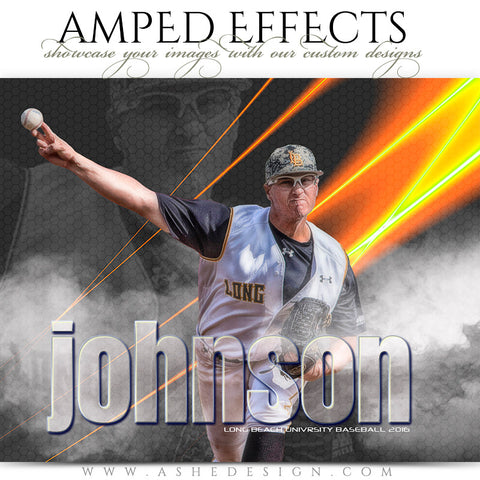 Ashe Design | Amped Effects | Photoshop Templates | Sports Posters | Laser Focus | Baseball