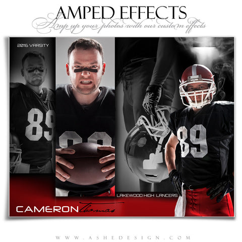 Ashe Design | Amped Effects | Photoshop Templates | Sports Poster16x20 | Contender