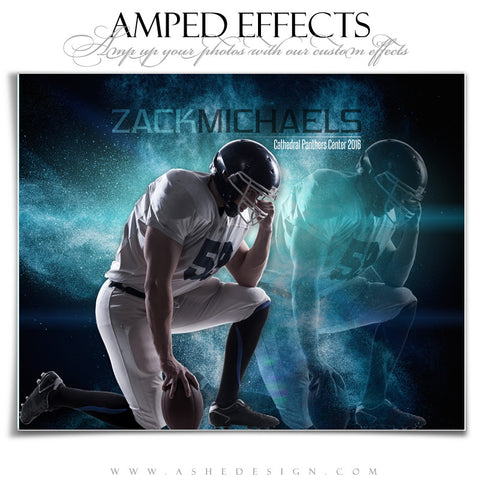 Ashe Design | Amped Effects | Photoshop Templates | Sports Posters | Powder Explosion