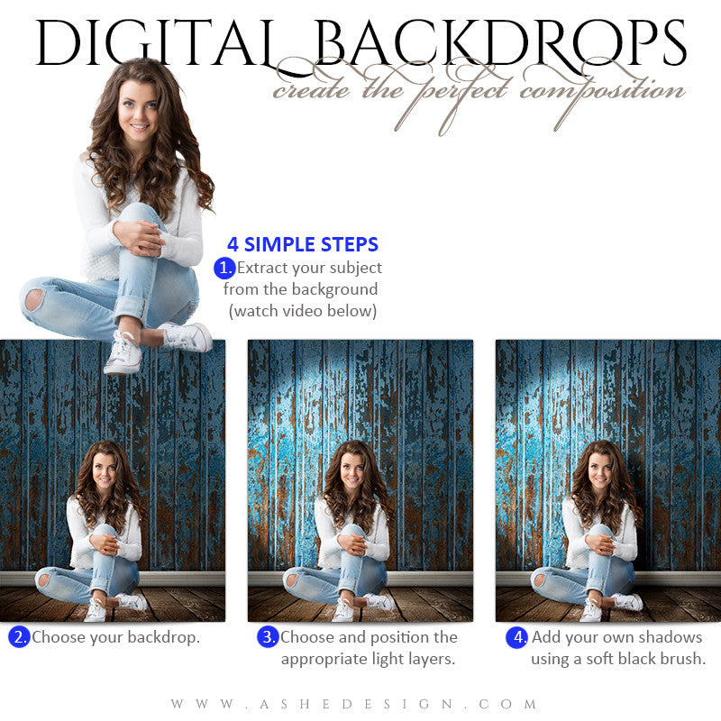Ashe Design | Digital Backdrops | 16x20 | Shabby Wood – AsheDesign