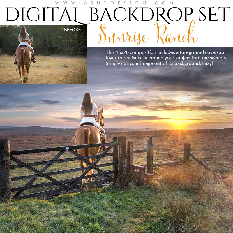 Ashe Design | Digital Backdrop Set | Sunrise Ranch