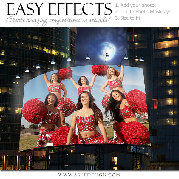 Ashe Design | Easy Effects | Billboard Big City Night | Cheer Leading