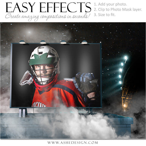 Ashe Design | Easy Effects | Lacrosse Posters | Billboard Up In Smoke