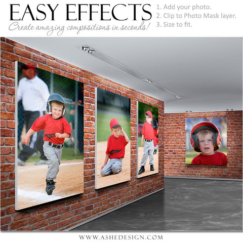 Ashe Design | Easy Effects | Photoshop Poster Template | Brick Gallery