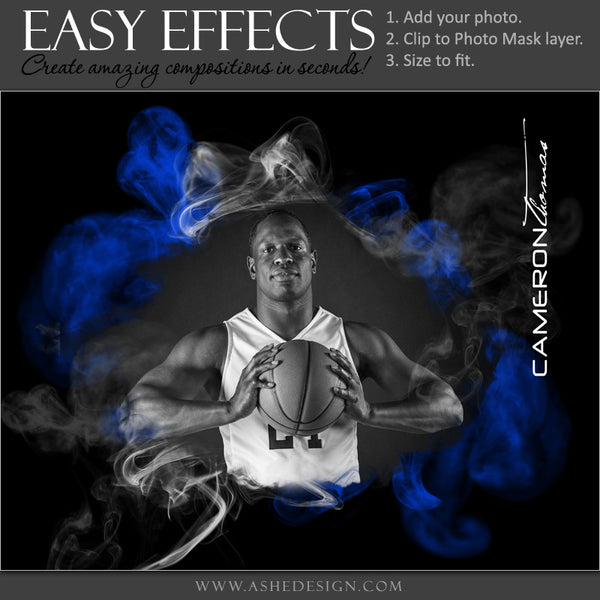Ashe Design | Easy Effects Posters | 8x10 | 16x20 | Up In Smoke |Basketball