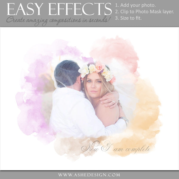 Ashe Design | Easy Effects | Watercolor Mask Poster