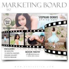 5x7 Flat Marketing Board - Film Strip