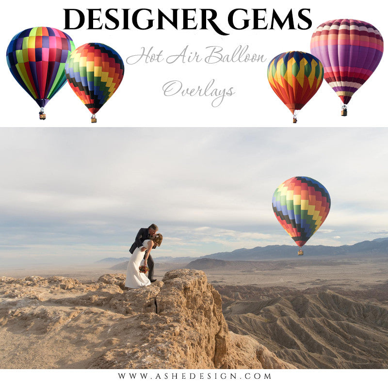Ashe Design | Digital Overlays | Hot Air Balloons