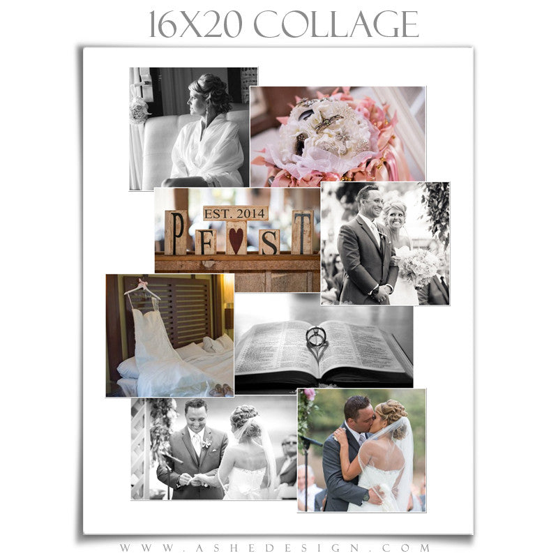 Scattered Photo Layout Photoshop Collage Layouts | Simply Stated Scattered – AsheDesign