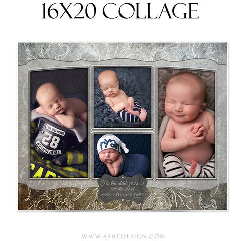Newborn Collage 16x20 | Slateboard