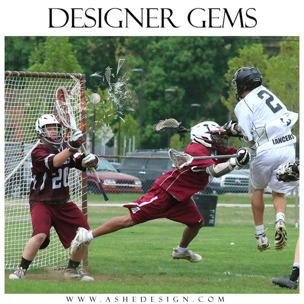 Ashe Design | Digital Overlays | Shattered Sports Elements2 lacrosse