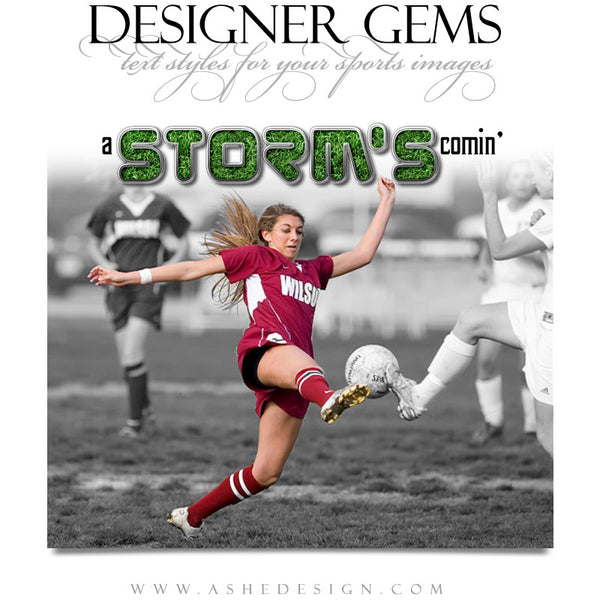 Ashe Design | Sports Styles | Designer Gems soccer